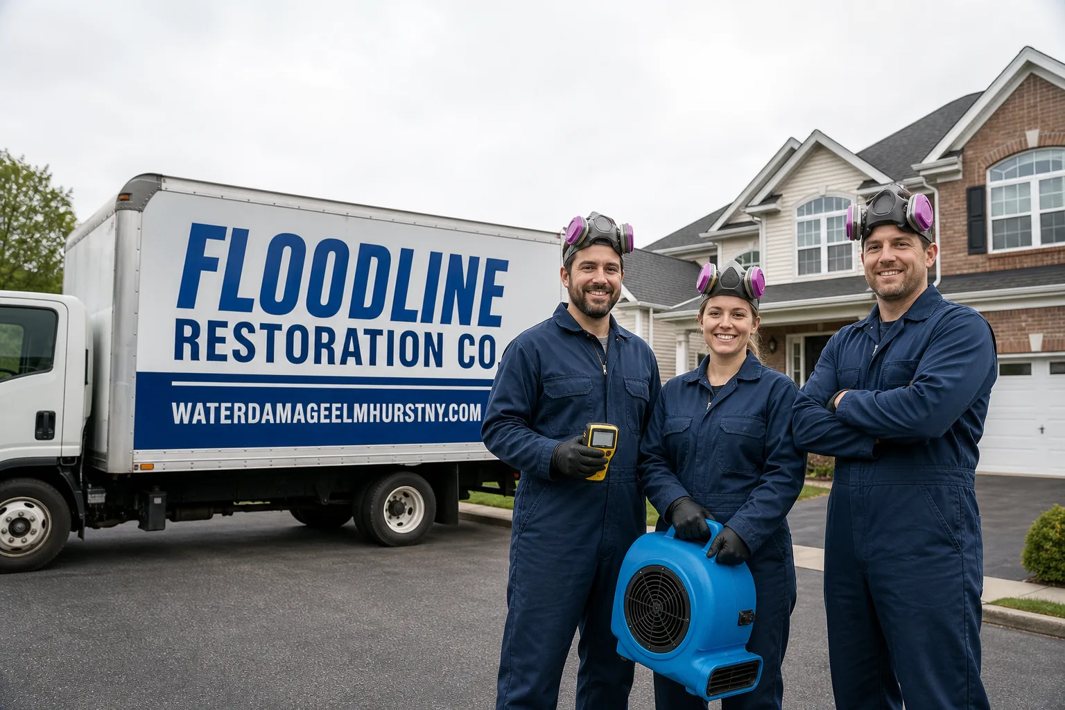 Floodline Restoration Co. damage restoration team